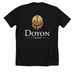 TEAM DOYON&nbsp;, a Solid Black Blend Premium Unisex Tee (back-view)