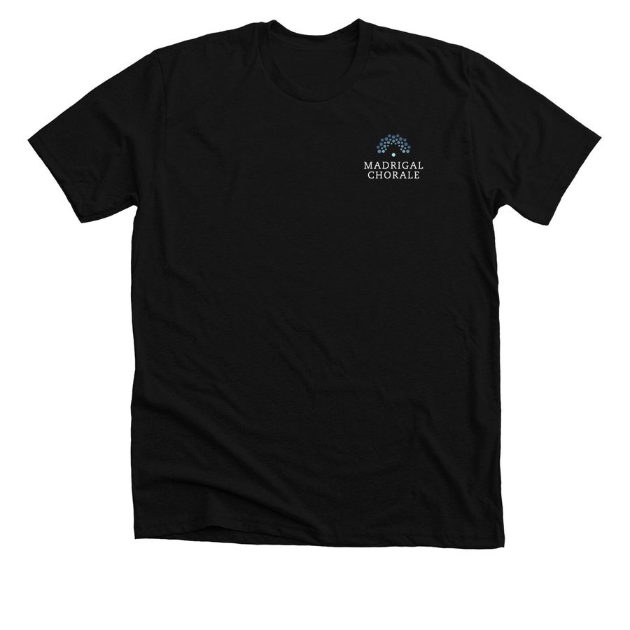 Madrigal Chorale - Color Logo, a Solid Black Blend Premium Unisex Tee