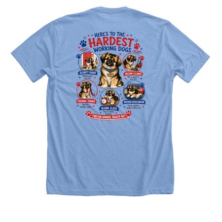 Tibbies Celebrate Labor Day, a Heather Carolina Blue Premium Unisex Tee