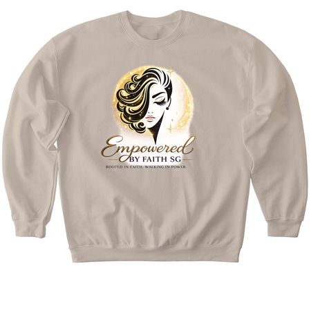 Rooted in Faith.&nbsp;, a Sand Softstyle Crewneck Sweatshirt
