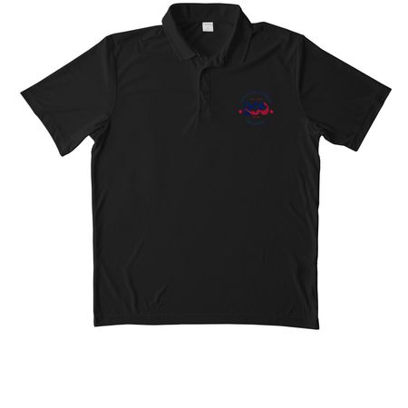 America's 250th Anniversary Performance, a Black Unisex Performance Polo