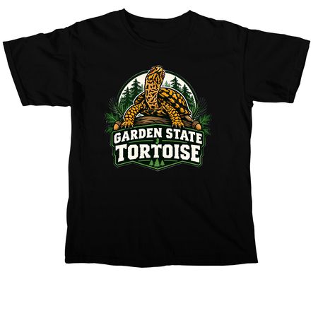 Garden State Tortoise Official Logo, a Black Comfort Colors Unisex Tee