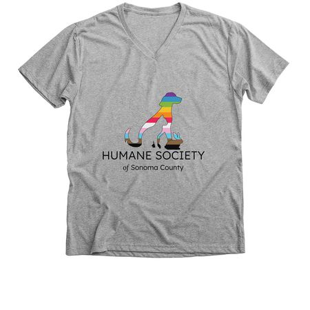 Pride 2026, a Athletic Heather Premium V-Neck Tee