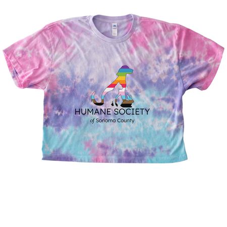 Pride 2026, a Cotton Candy Women's Tie Dye Cropped Tee