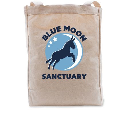 Blue Moon Tote, a Natural Recycled Cotton Tote Bag