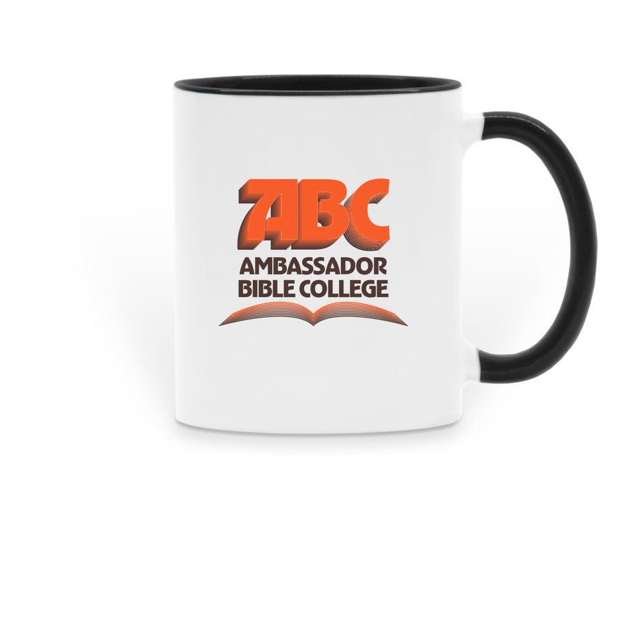 ABC Retro Mugs, a Black Two-Tone Ceramic Mug