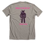 Soul Sharp, a Heather Stone Premium Unisex Tee (back-view)