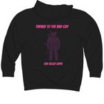 Soul Sharp, a Black Midweight Pullover Hoodie (back-view)