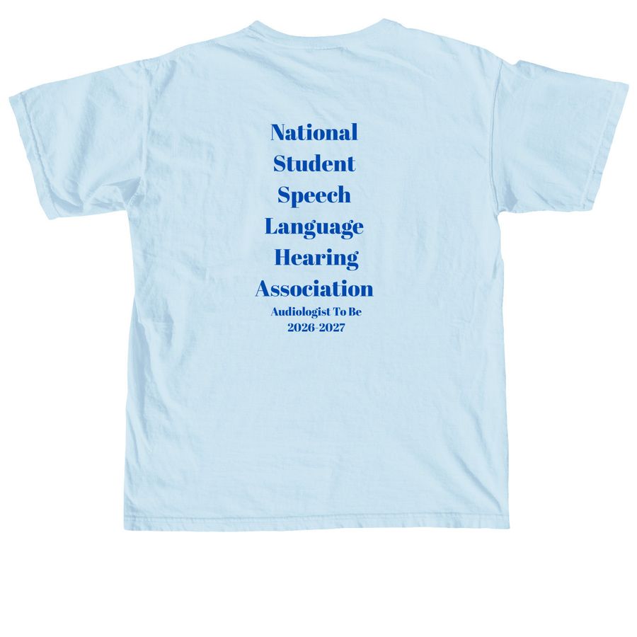 I?m All Ears Design, a Chambray Comfort Colors Unisex Tee (back-view)