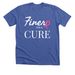Finer for a Cure, a Solid True Royal Premium Unisex Tee