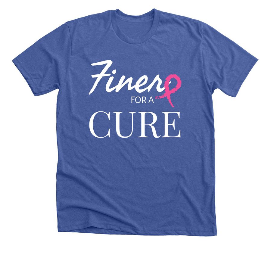 Finer for a Cure, a Solid True Royal Premium Unisex Tee