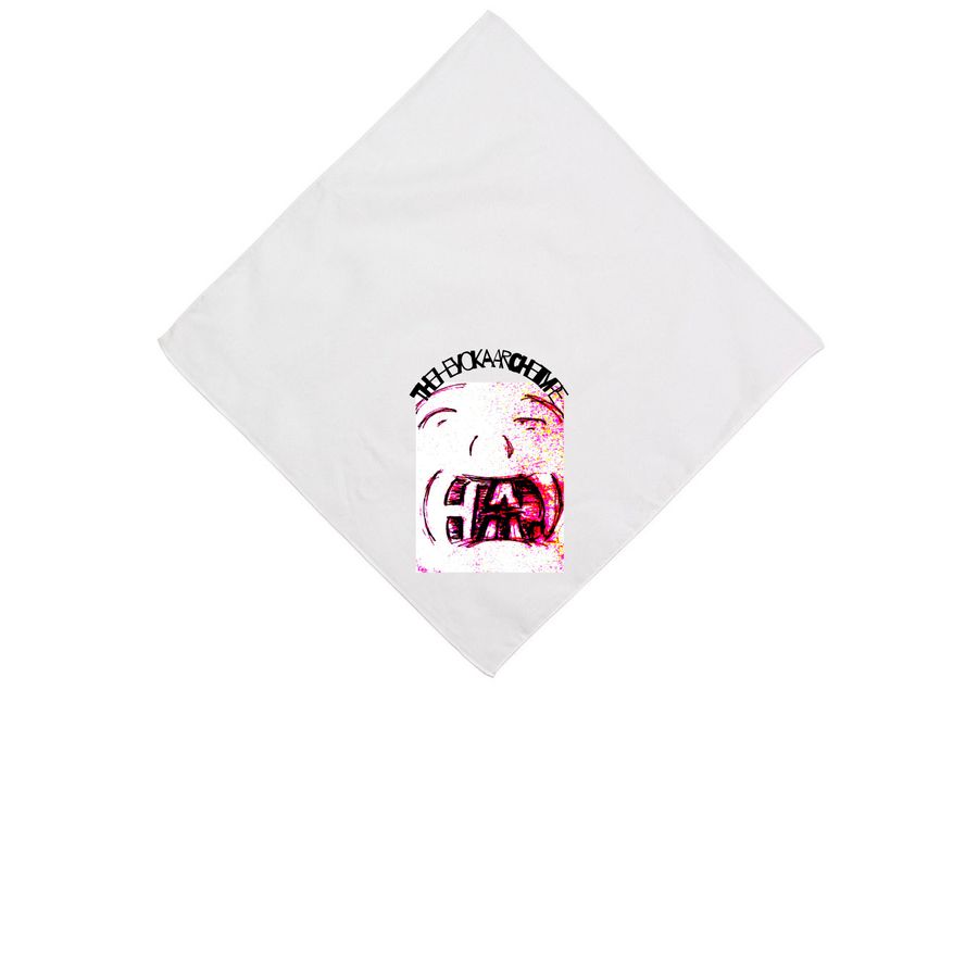 Heyoka Archetype Bandana, a White Cotton Bandana