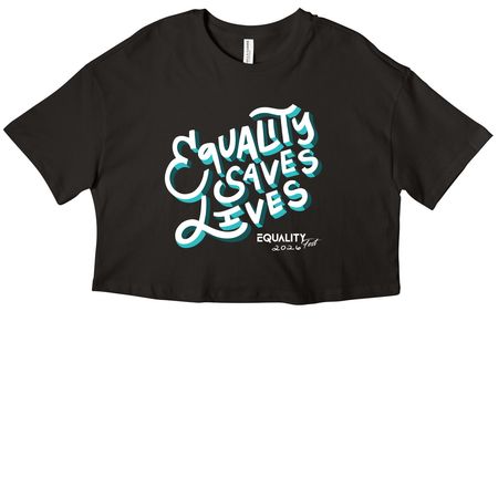2026 Equality Fest Merch, a Black Women?s Cropped Cotton Tee