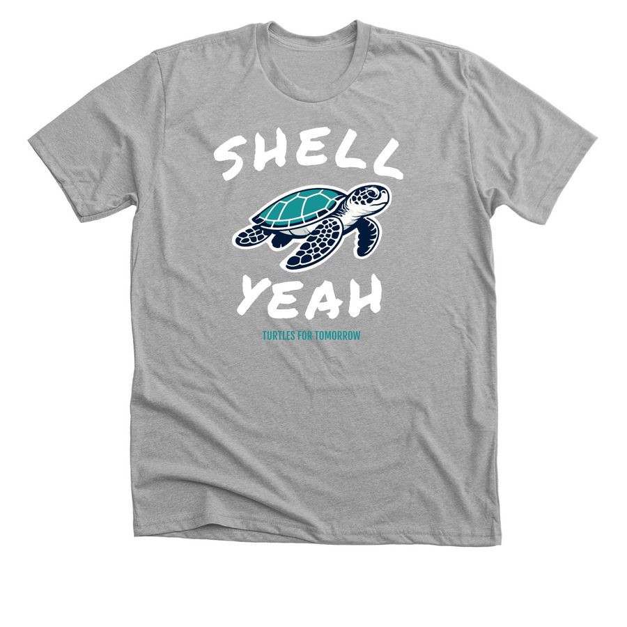 Shell Yeah!, a Athletic Heather Premium Unisex Tee