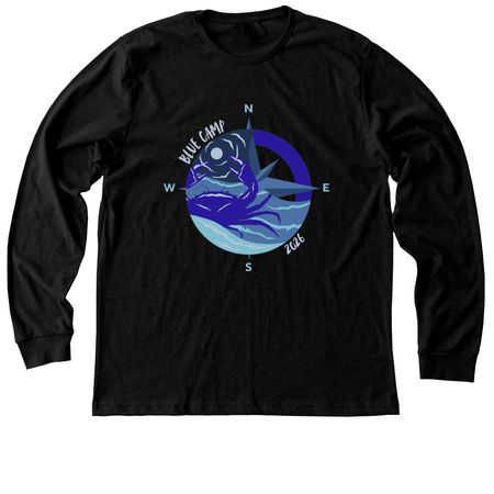 Blue Camp Limited Drop #1, a Black Heather Premium Long Sleeve Tee