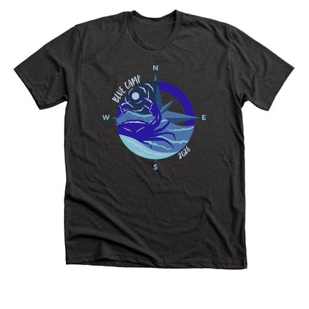 Blue Camp Limited Drop #1, a Dark Grey Heather Premium Unisex Tee