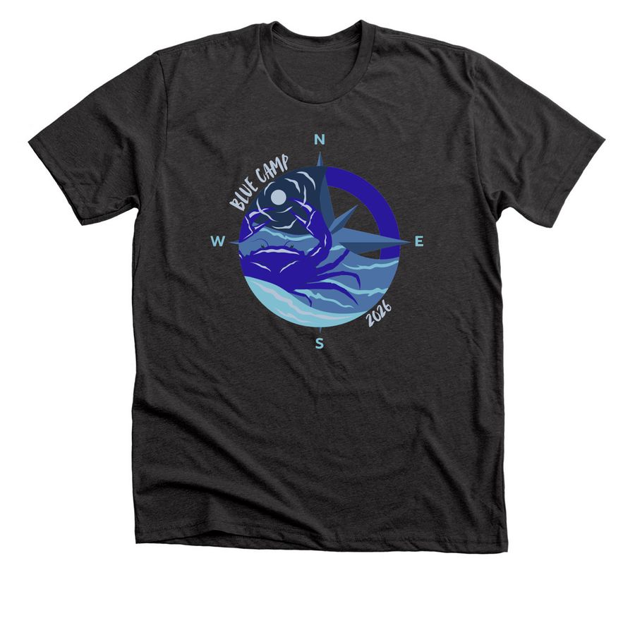 Blue Camp Limited Drop #1, a Dark Grey Heather Premium Unisex Tee