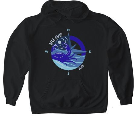 Blue Camp Limited Drop #1, a Black Gildan Softstyle Pullover Hoodie