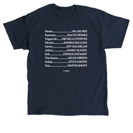 "The Prince of Egypt" Credits, a Navy Classic Unisex Tee