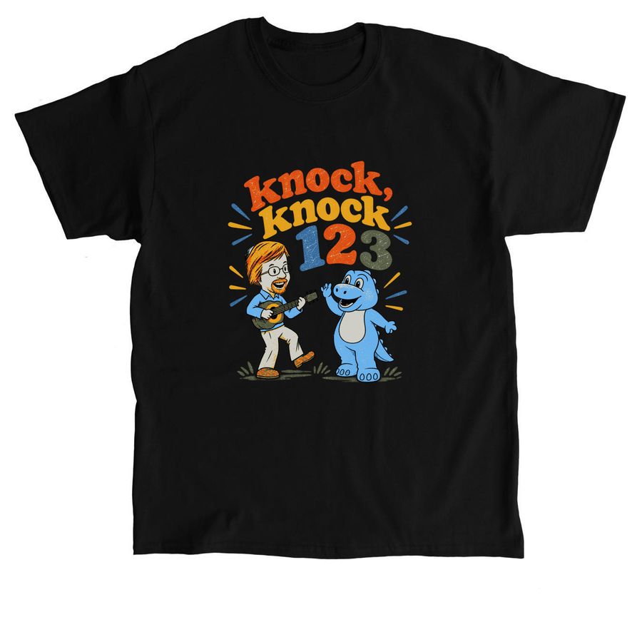 Adult Dino and Rabbi G, a Black Classic Unisex Tee