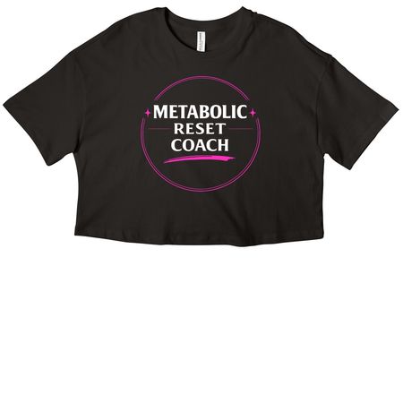 Crop top-pink, a Black Women?s Cropped Cotton Tee