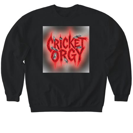 Cricket Orgy, a Black Softstyle Crewneck Sweatshirt
