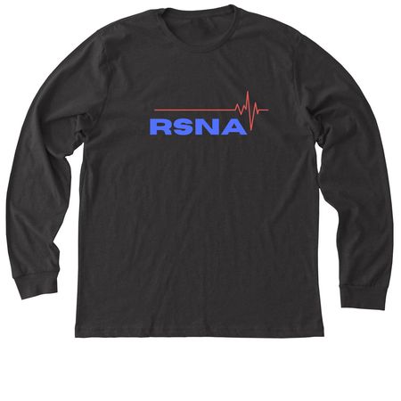RSNA Heartbeat, a Dark Grey Heather Premium Long Sleeve Tee