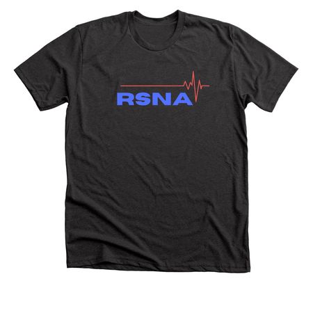RSNA Heartbeat, a Dark Grey Heather Premium Unisex Tee