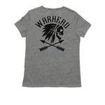 Warhead Team Terror logo shirts.&nbsp;, a Aluminum Grey Allmade Eco Triblend Women?s Tee (back-view)
