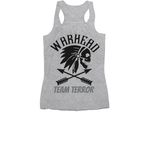 Warhead Team Terror logo shirts.&nbsp;, a Athletic Heather Women's Racerback (back-view)