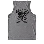 Warhead Team Terror logo shirts.&nbsp;, a Aluminum Grey Allmade Eco Triblend Tank (back-view)