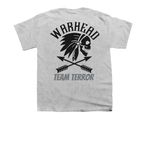Warhead Team Terror logo shirts.&nbsp;, a Sport Grey Youth Unisex Tee (back-view)