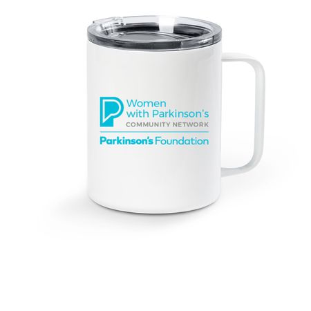 Women with Parkinson's Insulated Mug&nbsp;, a White Stainless Steel Travel Mug