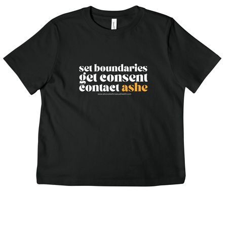 ASHE: Consent & Boundaries, a Vintage Black Women's Heavyweight Tee
