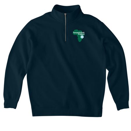 TZEMS Africa 1/4-Zip Sweatshirt&nbsp;, a Classic Navy Midweight Quarter Zip Pullover