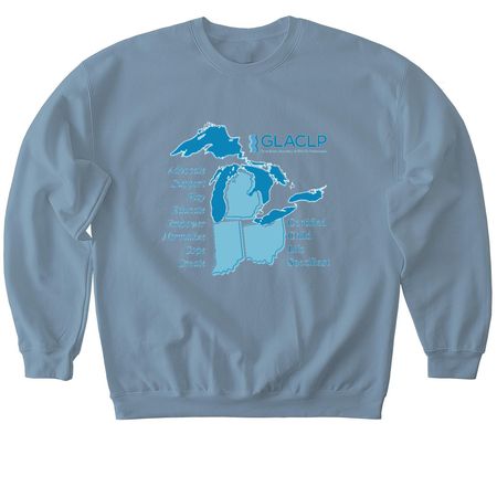 GLACLP, a Stone Blue Softstyle Crewneck Sweatshirt