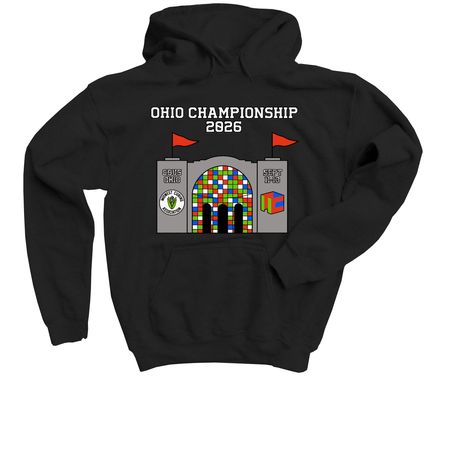 Ohio Champs 2026 Merch, a Black Youth Pullover Hoodie