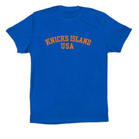 KNICKS ISLAND USA, a True Royal Premium Cotton Tee