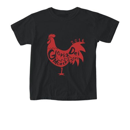 Old School Coop Crew, a Black Comfort Colors Youth Tee