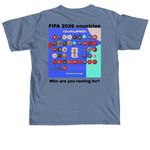 FIFA world cup clothing!, a Blue Jean Comfort Colors Unisex Tee (back-view)