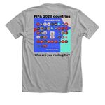 FIFA world cup clothing!, a Athletic Heather Premium Unisex Tee (back-view)