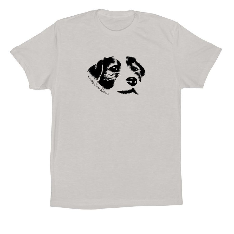 I helped save a senior dog t-shirt, a Solid Athletic Grey Premium Cotton Tee