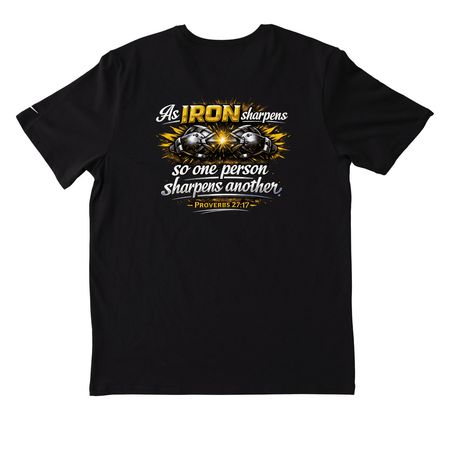 Nike Iron, a Black Nike Dri-FIT Jersey Blend Performance Tee (back-view)
