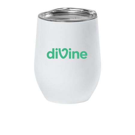 Divine Wine Tumbler, a White Insulated Wine Cup