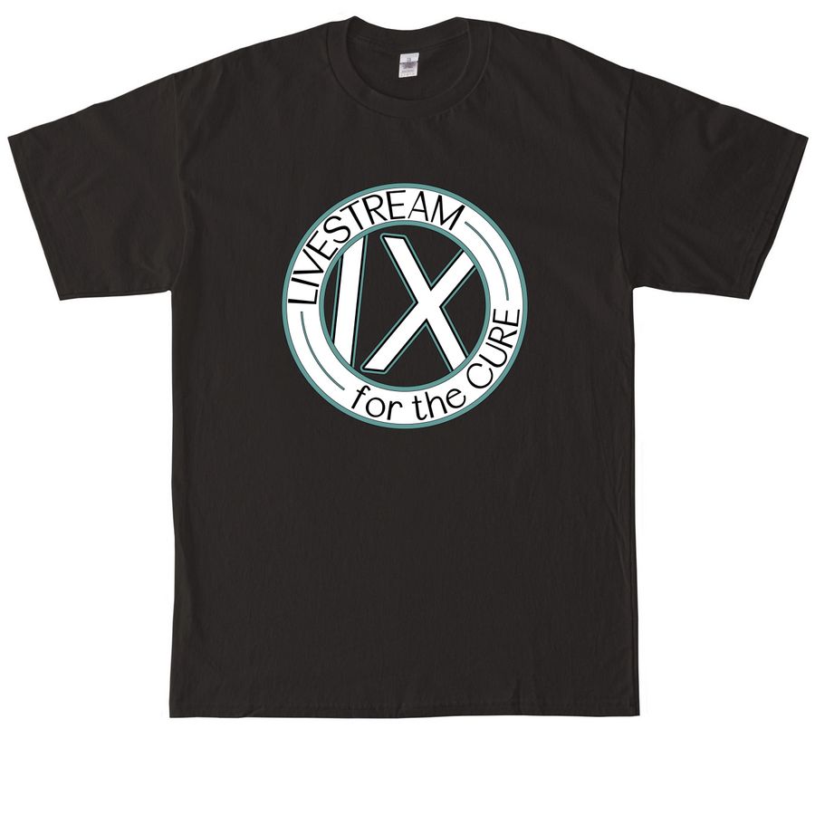 Livestream for the Cure IX Men's Apparel, a Black Tall Classic Unisex Tee