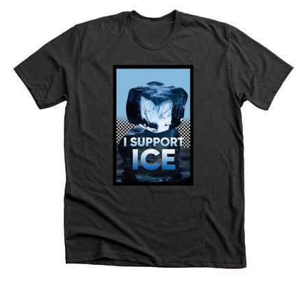 I Support ICE, a Dark Grey Heather Premium Unisex Tee
