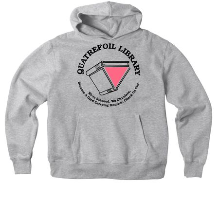 Quatrefoil 90's Logo Shirts, a Athletic Heather Premium Heavyweight Pullover Hoodie