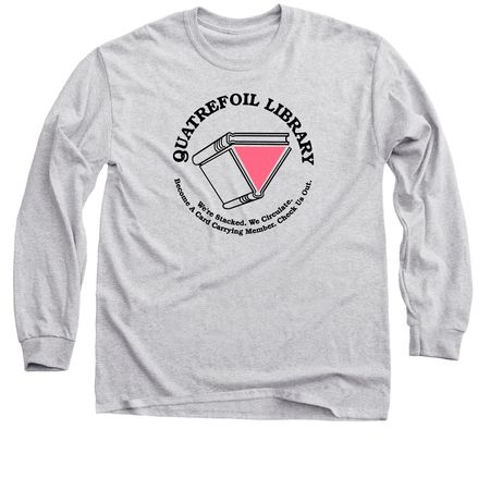 Quatrefoil 90's Logo Shirts, a Sport Grey Classic Long Sleeve Tee