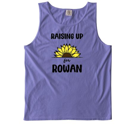 RAISING UP for ROWAN SUNFLOWER, a Violet Comfort Colors Tank Top