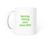 Retro Coffee mug, a White Coffee Mug (back-view)